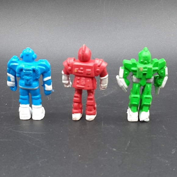Lot of 3 Soma Sonic Rangers Warriors Miniature Figures Red Green and Blue - Picture 6 of 6